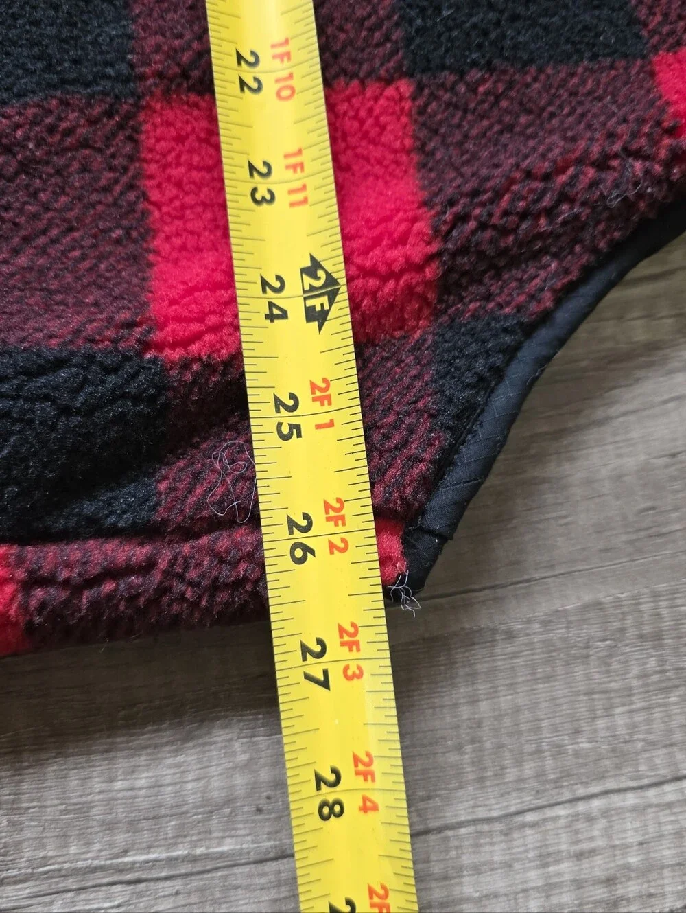Men's WOOLRICH X TARGET Red & Black Buffalo Check Fleece Vest Gorpcore Granola